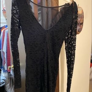 Black long sleeve dress